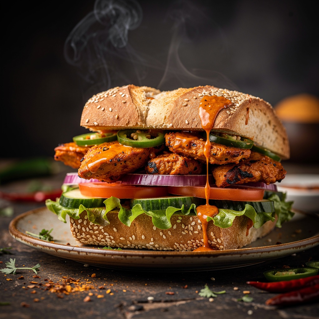 Desi Smoked Masala Chicken Sandwich